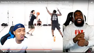 FLIGHT MAD BECAUSE HE WASN'T ON THE MOST ACCURATE Top 10 Basketball Youtuber List Of 2020!