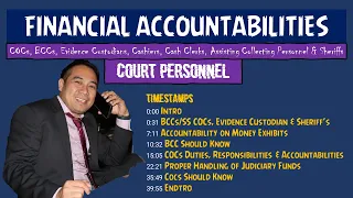 FINANCIAL ACCOUNTABILITIES AND DUTIES OF COURT PERSONNEL