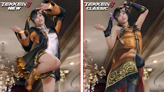 Tekken 8 - All Character Costumes Comparison (New Outfits vs Tekken 7 Outfits)
