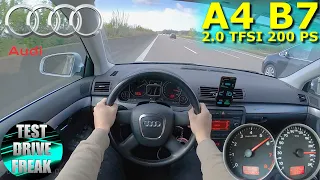 2006 Audi A4 B7 2.0 TFSI Quattro S-Line 200 PS TOP SPEED AUTOBAHN DRIVE POV