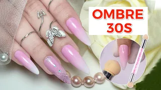 How To OMBRE NAIL - FAST AND EASY !