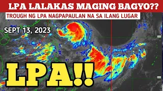 LOW PRESSURE AREA/BAGYO UPDATE|SEPTEMBER 13,2023 WEATHER UPDATE TODAY|PAGASA WEATHER UPDATE