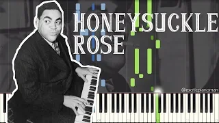 Thomas Fats Waller - Honeysuckle Rose (Solo Jazz Stride Piano Synthesia) [Version 1]