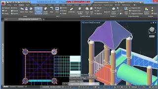 AutoCAD Surface Modelleme-27.bölüm-13.ders bağlantı kısımlarını modelleme