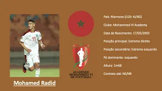 Mohamed Radid | محمد ردد (Morocco / Académie Mohammed VI) all actions vs Djibouti U20