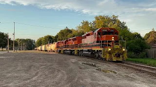 Huron Eastern 3390, 3484, & 2144 leading 703 through Bay City Michigan