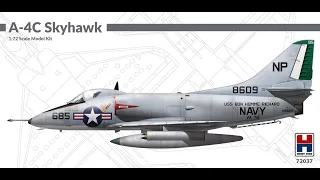 Douglas A-4C SKYHAWK HOBBY 2000 1/72 Scale Model Kit Video Review