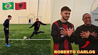 SHOOTING CHALLENGE VS ROBERTO CARLOS🇧🇷🚀