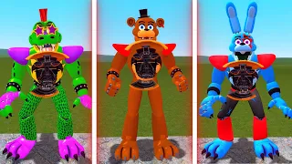 ENTERING ALL GLAMROCK ANIMATRONICS FNAF SECURITY BREACH In Garry's Mod!