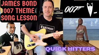 James Bond Theme Guitar Lesson - Quick Hitters - How To Play The James Bond Theme On Guitar