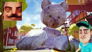 Hello Neighbor - New Neighbor Granny Big Teddy Bear Act 3 Gameplay Walkthrough