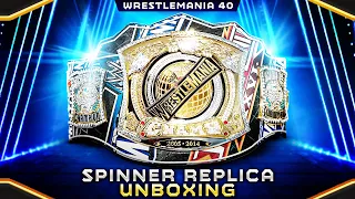 WWE WrestleMania 40 Limited Edition Spinner Replica Title Belt Unboxing!