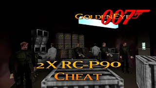 GoldenEye 007 - Unlocking "2x RC-P90" Cheat - Caverns 00 Agent