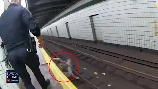 Bodycam Video Shows Police Rescue Blind Man Who Fell On Train Tracks