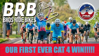 WE WON OUR FIRST CAT 4 CRIT!!! - Bros Ride Bikes at CBR #4