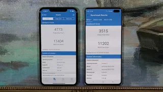 Samsung Galaxy S10 Plus vs iPhone Xs Max - Benchmark Speed Test