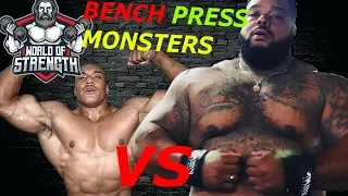 Larry Wheels VS Julius Maddox !! BENCH PRESS MONSTERS !!