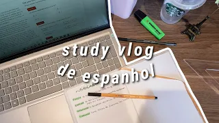 estudando espanhol em casa 📚 study vlog, dicas, vocabulário