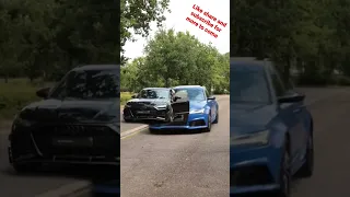 Audi RS6 CRASH 😨😨😨 #audi #rs6 #rs6avant #crash #crazy #ohmygod #opticalillusion #viral #tiktok  #wtf