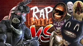 Рэп Баттл - Warface vs. SCP (Сиреноголовый SCP-6789, Скромник SCP-096, Мультяшный Кот SCP-1923)