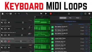 Keyboard MIDI Loops in GarageBand iOS (iPad/iPhone)