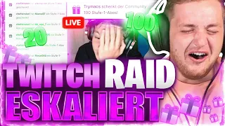 💸🥵Kleinen STREAMER RAIDEN mit 120 SUBS IN WIN CHALLENGE - 10 SUBS 1 SIEG MEHR | Trymacs Highlights