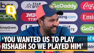 Ind vs Eng: Rohit Sharma's Got the Media in Splits With Answer on Rishabh Pant | The Quint