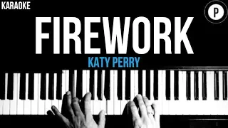 Katy Perry - Firework Karaoke SLOWER Acoustic Piano Instrumental Cover Lyrics