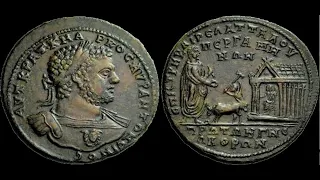 ✅ Медальон AE 46, 211 г. - 217 г., Монета Каракалла, 🌏 Medallion AE 46, 211 - 217, Caracalla. 🏺