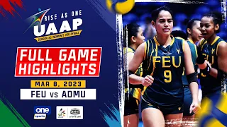 FEU vs. Ateneo round 1 highlights | UAAP Season 85 Women's Volleyball - Mar. 8, 2023