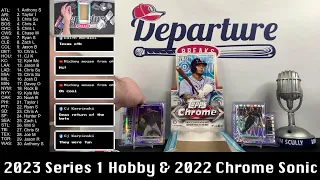 2022 Topps Chrome Sonic Lite & 2023 Topps Series 1 Hobby -- Random Teams