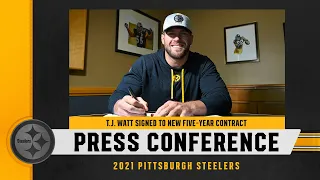 Steelers Press Conference: T.J. Watt Signed to New Five-Year Contract | Pittsburgh Steelers