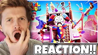 I’M HOOKED! ! THE AMAZING DIGITAL CIRCUS - Ep 2: Candy Carrier Chaos! REACTION!!