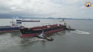 DESATRACAÇÃO " NAVIO EVO " - CAIS DE INFLAMÁVEIS /  UNDOCKING  TANK SHIP - PORT OF PARANAGUÁ