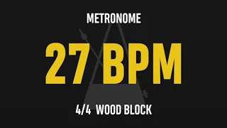 27 BPM 4/4 - Best Metronome (Sound : Wood block)