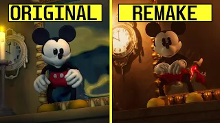 Epic Mickey Rebrushed - Remake vs Original Intro Graphics Comparison | Nintendo Wii vs Switch