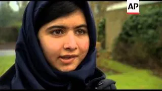 UK - Pakistani girl shot by Taliban returns to school for first time since attack