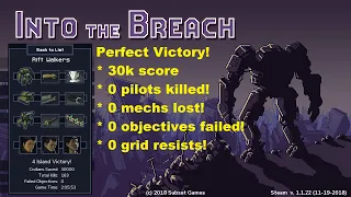 Into the Breach: 30k Perfect Victory Hard (Rift Walkers)