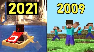 Ultimate MineCraft History and Evolution from 2009 to 2021 la evolución de minecraft