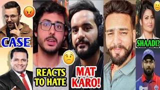 WTH😱! CarryMinati REACT on HATE | Urvashi on Risabh, Elvish, Fukra Insaan, Sandeep VS Vivek