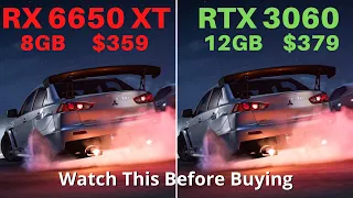 AMD RX 6650 XT vs Nvidia RTX 3060 | 1080p, 1440p and 4K Benchmark
