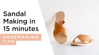 Sandal making in 15-minutes | HANDMADE | Shoemaking Tutorial