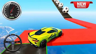 Superhero Car Stunt Racing - 3D Mega Ramps New Car Driving Race Simulator - Android GamePlay