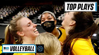 50 of Iowa's Top Mega Rallies from the 2021 Volleyball Season | Big Ten Volleyball