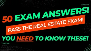 Real Estate Exam 2024: 50 Exam Answers To Help You Pass The Exam!
