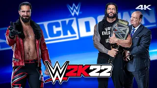 WWE 2K22: Seth Rollins Vs. Roman Reigns - (PC) - [4K60FPS] - Epic Gameplay!