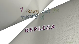 replica - 10 nouns synonym of replica (sentence examples)