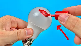 🔥The LED light bulb will never go out! Just apply NAIL POLISH