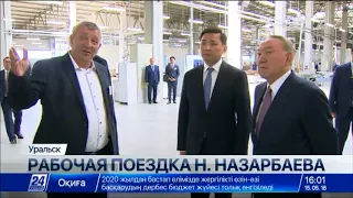 Ряд производственных объектов посетил Глава государства в ходе рабочего визита в ЗКО