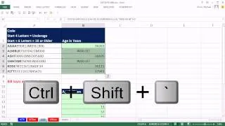 Excel Magic Trick 1080: Age From Alphanumeric Text String, Has Incomplete Date Year = 20?? or 19??